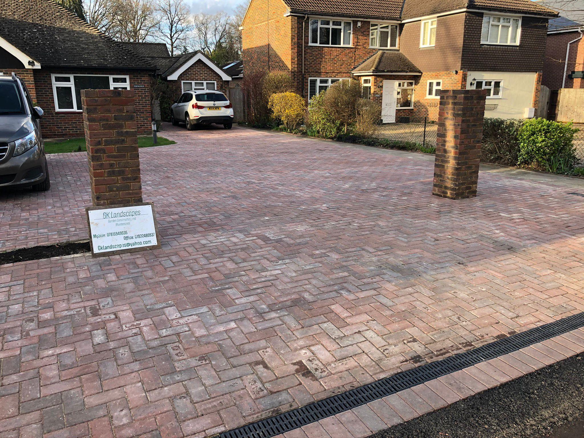 Block paving driveway Surrey